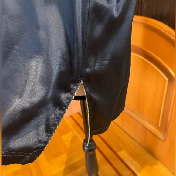 DVF Diane von Furstenberg satin 100% silk blouse shirt Sz 14 - Picture 4 of 16